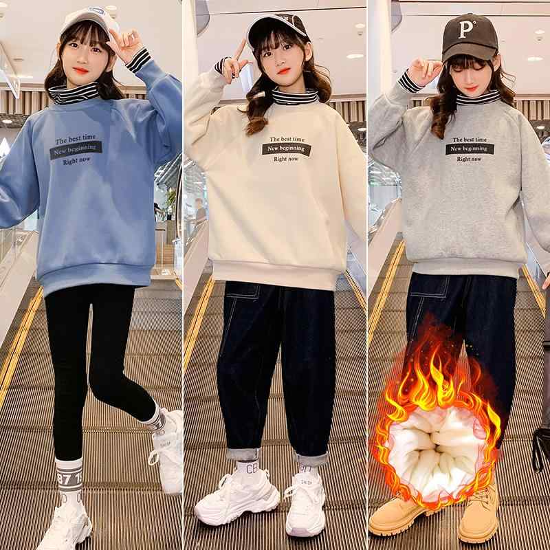 子供服 女の子 冬用ボアジャケット スウェット 高襟 裏起毛 防寒 アウター トップス ジャンパー 110 120 130 140 150 160