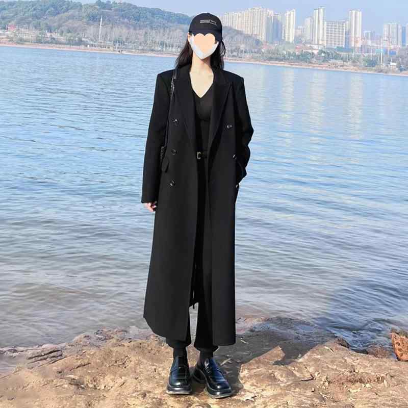 コート レディース 秋冬 高身長 韓国風 Aライン 立襟 ウール ポリエステル 混紡 きれいめ おしゃれ かわいい 黒 ブラック 茶色 ブラウン S M L XL 加綿 加厚