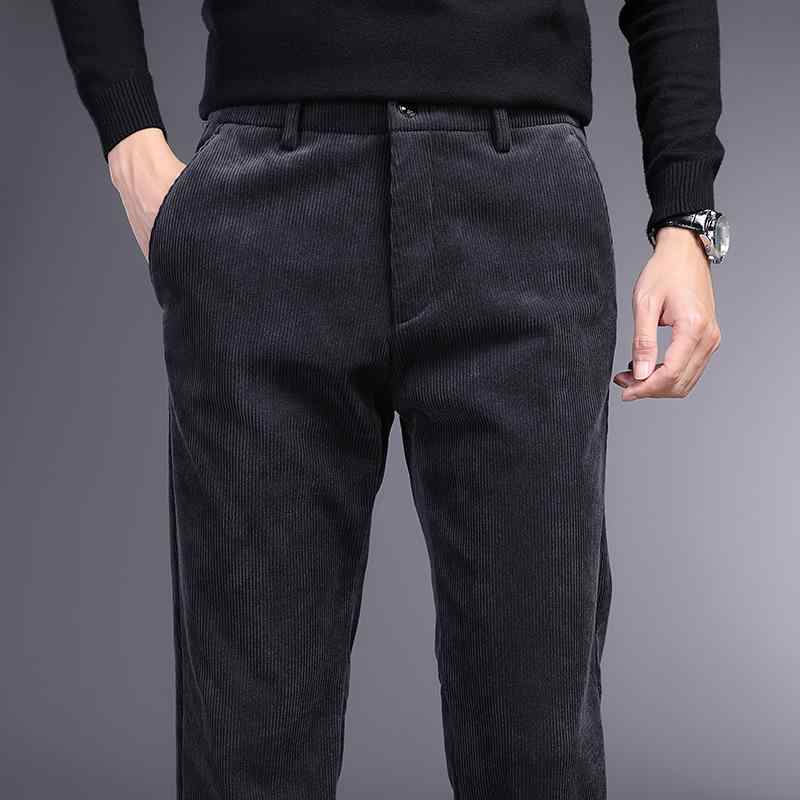 パンツ メンズ 男性用 コーデュロイパンツ ストレートパンツ スラックス ロングパンツ ビジネス カジュアル 秋冬 厚手 ズボン