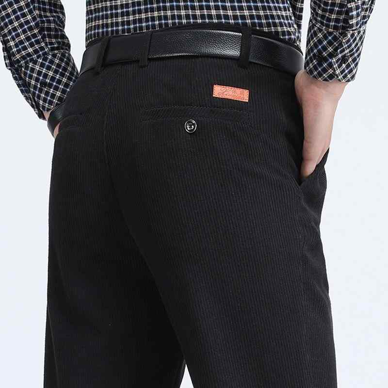 パンツ 男性用 コーデュロイパンツ ストレートパンツ 高腰 股上深め ビジネス スラックス 春 秋 薄手 ブラック ブルー カーキ コーヒー 29 30 31 32 33 34 35 36 38 40 42