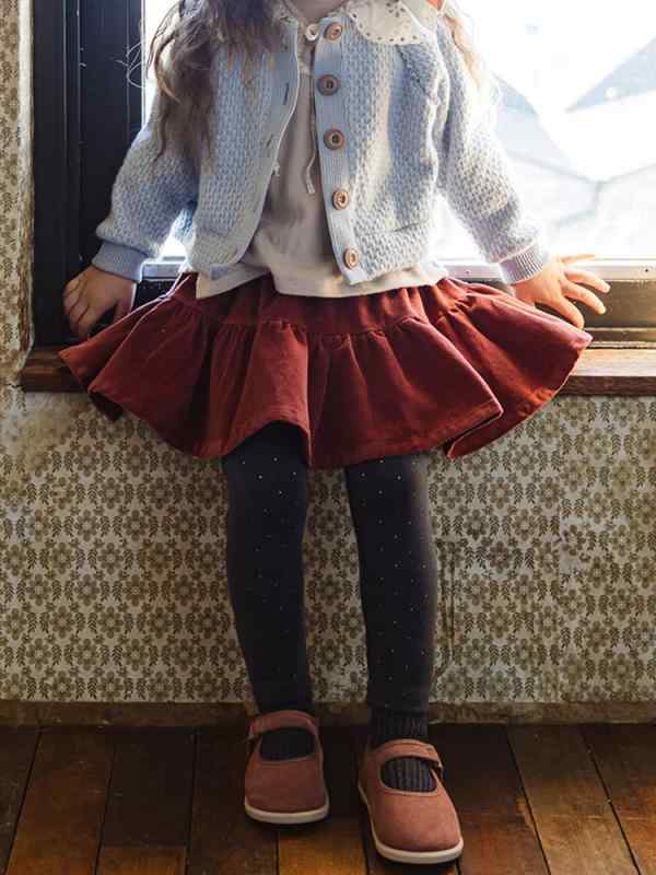 スカート付きパンツ キッズ ガールズ 裏起毛 レギンス スパッツ 女の子 ズボン パンツ 子供服 かわいい プリンセス 高腰 90cm 100cm 110cm 120cm 130cm 140cm 150cm 冬