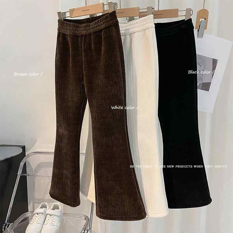 子供服 パンツ 秋冬 裏起毛 コーデュロイ 長ズボン 女の子 ベルボトム 厚手 暖かい シェニール あったか 90 100 110 120 130 140
