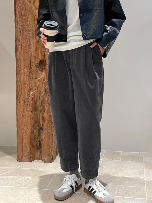 パンツ レディース コーデュロイパンツ カジュアルパンツ ワイドパンツ ゆったり ハイウエスト 美脚 伸縮性 秋冬 スモーキーグレー ネイビー ブラウン 大きいサイズ｜イーマイショップ 8,380円