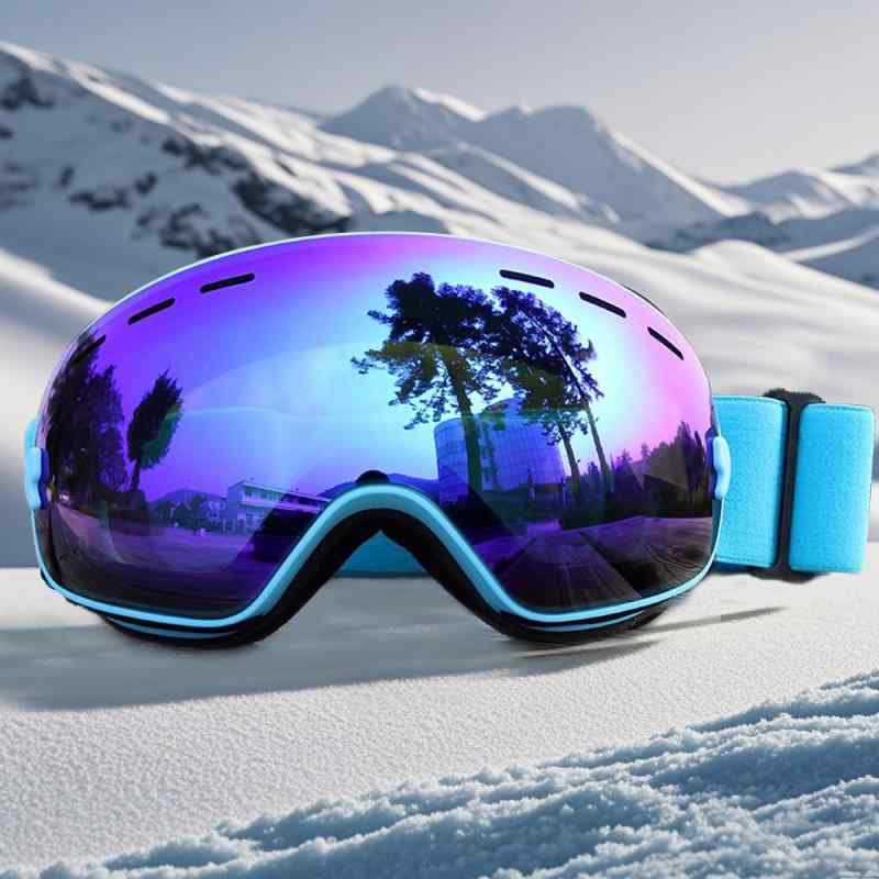 ゴーグル 男女兼用 スキー スノーボード 登山 防風 防霧 ダブルレンズ 全面revoレンズ アウトドア