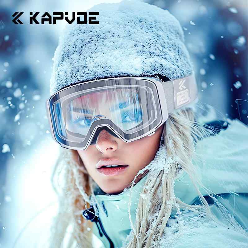 ゴーグル 男性用 女性用 スキー スノーボード 登山 ハイキング 防風 防塵 TPU PC 紫外線カット 偏光レンズ 変色