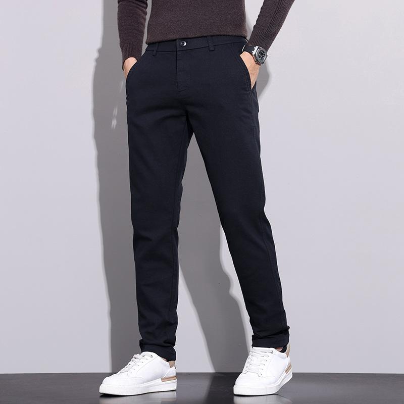 パンツ メンズ 秋冬 裏起毛 暖か ストレートパンツ スラックス 伸縮性 カジュアル ビジネス 黒 グレー ブラウン