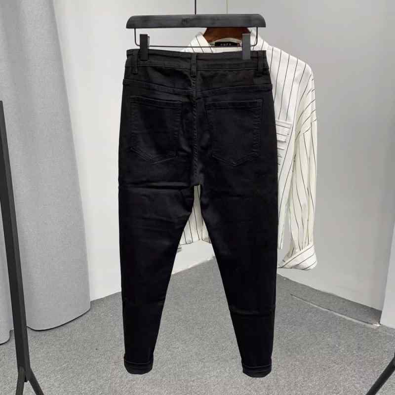 デニム メンズ ジーパン ジーンズ 黒 ブラック デニムパンツ ロングパンツ スキニーパンツ スリム ストレッチ 伸縮性 あったか 裏起毛 秋冬 男性用 普段使い