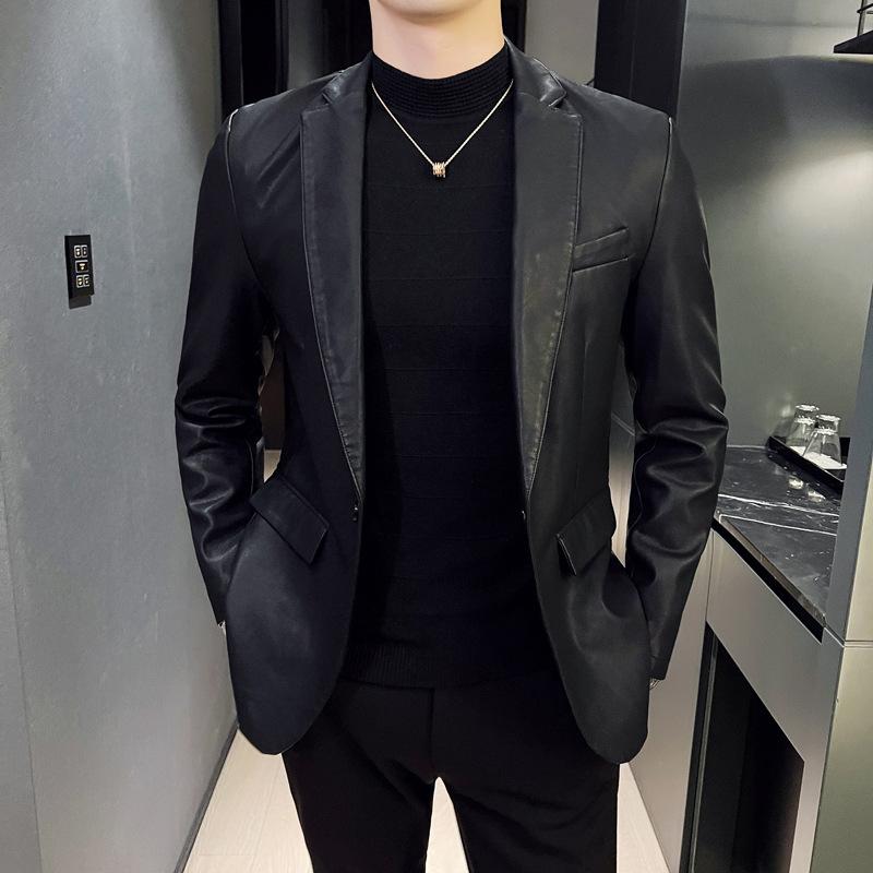 ジャケット メンズ レザージャケット ライダースジャケット 男性用 PUレザー 合皮 秋冬 スリムフィット 無地 ブラック 黒