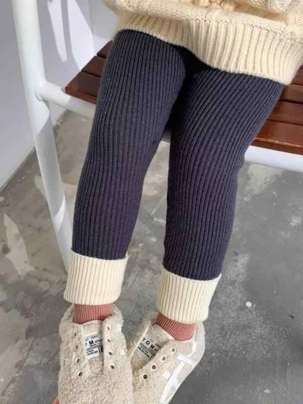 子供服 女の子 ニットパンツ スパッツ レギンス 裏起毛 秋冬 春秋 普段使い かわいい おしゃれ 80 90 100 110 120 130cm