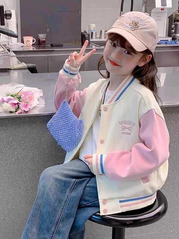 子供服 ジャケット 女の子 秋物 ブルゾン スポーツウェア アウター 普段着 通園 通学