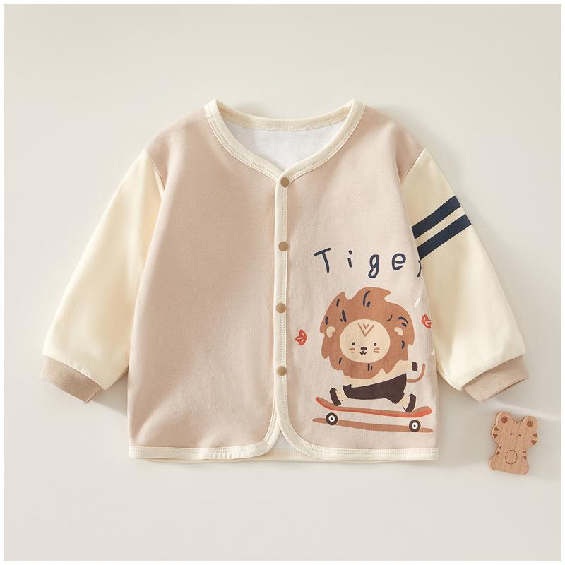 ベビー服 男の子 カーディガン 秋物 コットン100% 赤ちゃん 新生児 薄手 長袖 アウター 男女兼用 子供服 保育園 幼稚園 普段着 かわいい おしゃれ 66cm 73cm 80cm 90cm 100cm 110cm