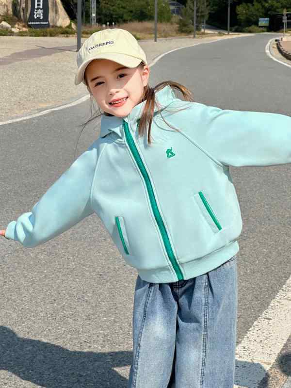 子供服 女の子 スポーツウェア スウェット パーカー セットアップ 上下セット 花灰色 藍緑色 綿 かわいい カジュアル