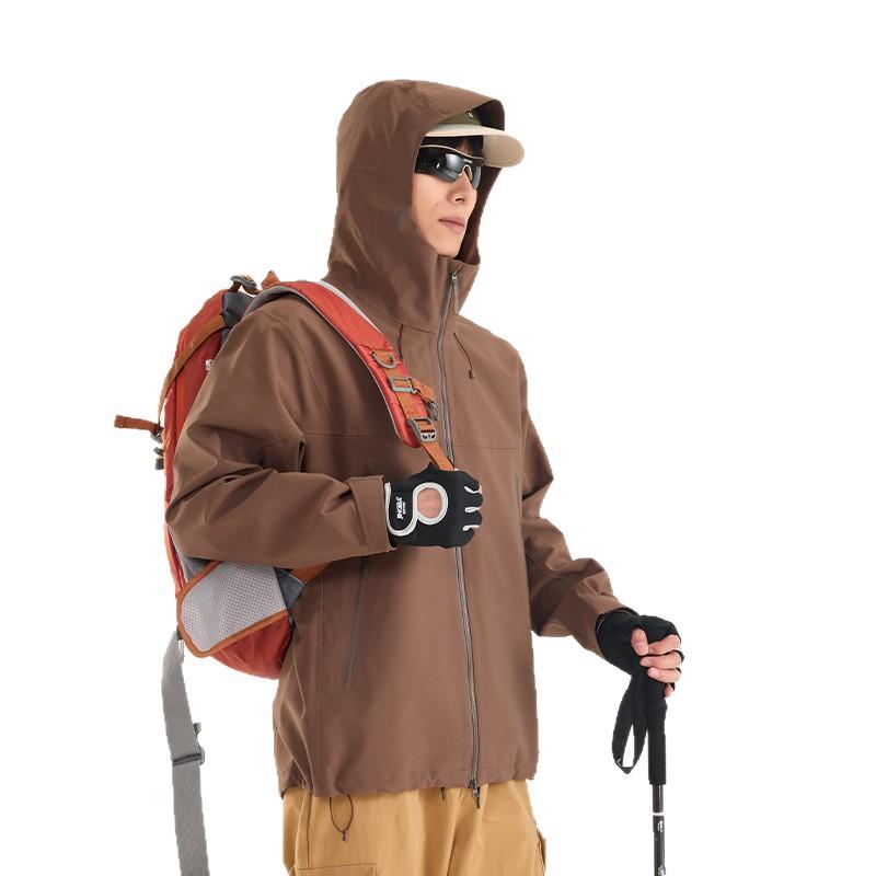マウンテンパーカー 男女兼用 軽量 防水 防風 ジャケット 登山 アウトドアウェア ウィンドブレーカー ポリエステル ブラック レッド ブルー グリーン ホワイト ベージュ S M L XL 2XL 3XL 4XL 5XL