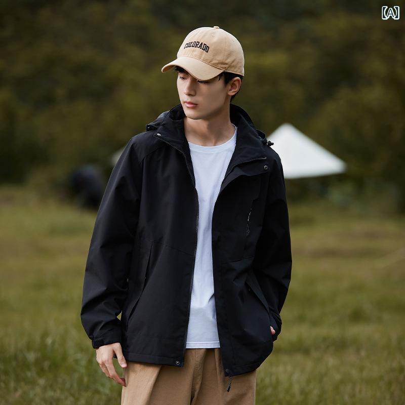 マウンテンパーカー レディース メンズ 防風 防水 取り外し可能 秋冬 アウトドア 登山ウェア 男性用 女性用 防寒着 ジャケット
