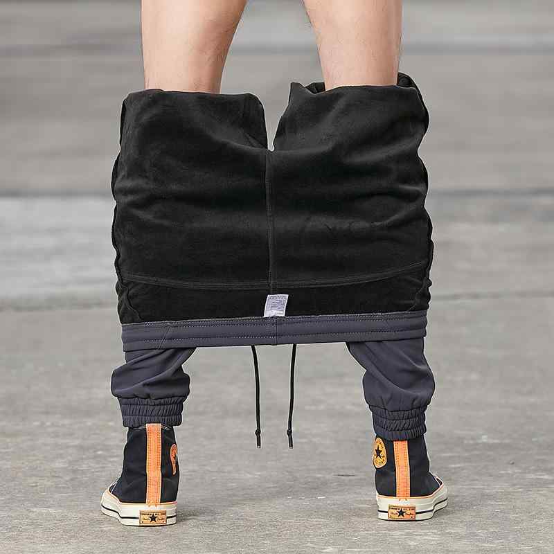 パンツ 男女兼用 防風 撥水 速乾 アウトドア 登山 ロングパンツ 裏起毛 ストレート 裾絞り ドローコード付き ブラック ブルー グレー M L XL 2XL 3XL 4XL 5XL
