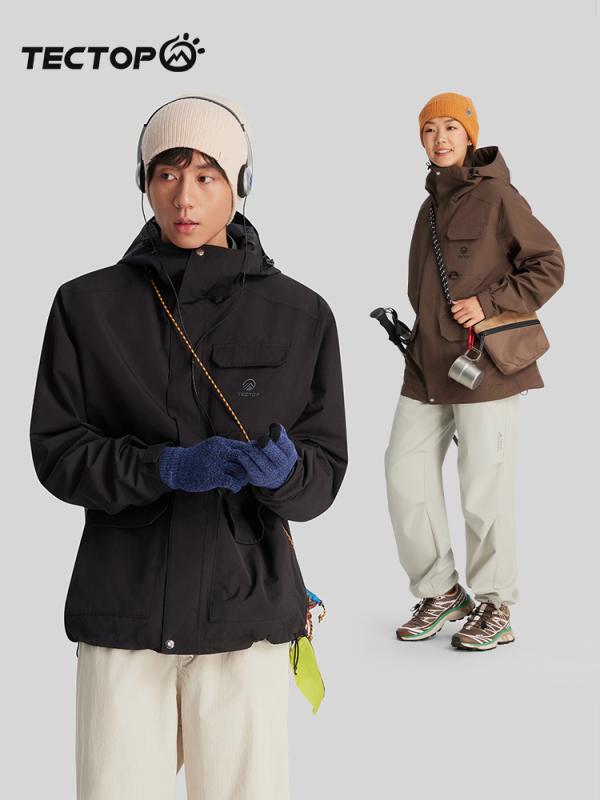 マウンテンパーカー レディース メンズ 秋冬 防寒 防水 登山ウェア 上下セット アウトドアウェア 撥水 ジャケット パンツ 男女兼用 ペア ユニセックス ブラック ブラウン オフホワイト
