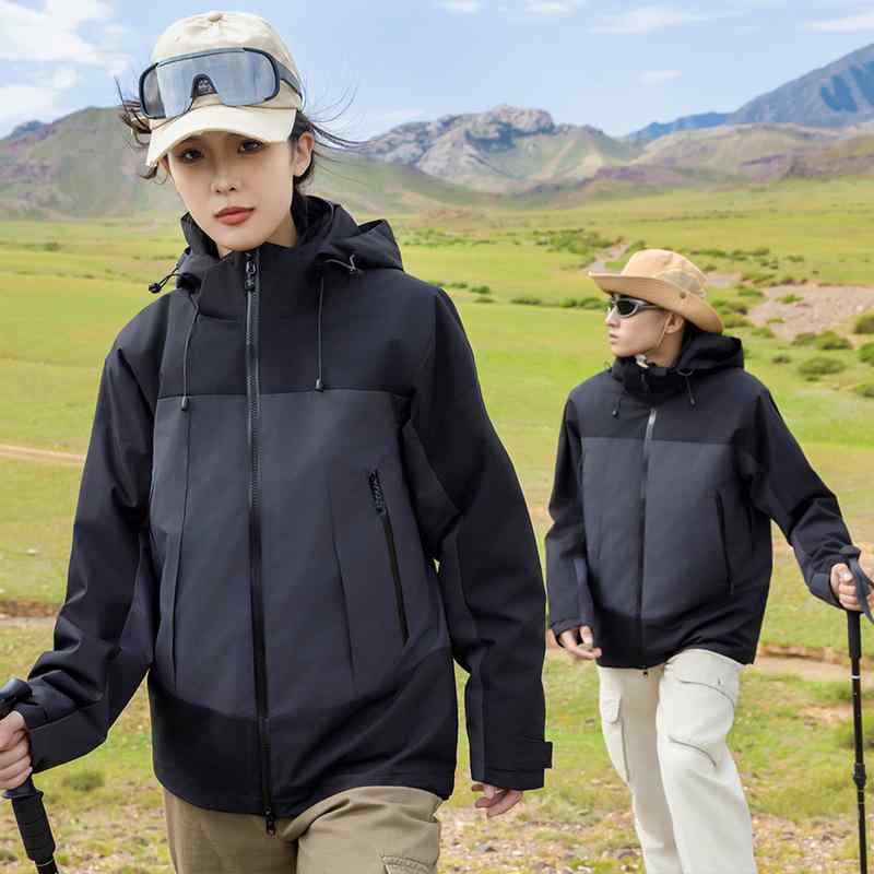 マウンテンパーカー 男女兼用 アウトドアウェア 防風 防水 取り外し可能 インナー付き 登山 ウェア 速乾 撥水 通気性 軽量 保温 耐摩耗 旅行 キャンプ グレー ホワイト ブラウン オレンジ グリーン ポリエステル