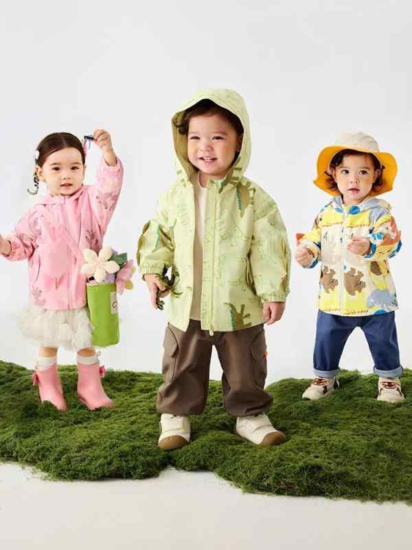 子供服 ジャケット ベビー服 男女兼用 防風 防雨 撥水 アウター 80cm 90cm 100cm 110cm 120cm 130cm 幼児 1歳 2歳 3歳 ポリエステル