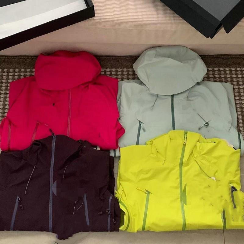 マウンテンパーカー 男女兼用 アウトドアウェア 防水 防汚 登山 ジャケット フード付き ジップアップ 無地 春秋 ブラック グリーン ピンク パープル グレー S M L XL XXL