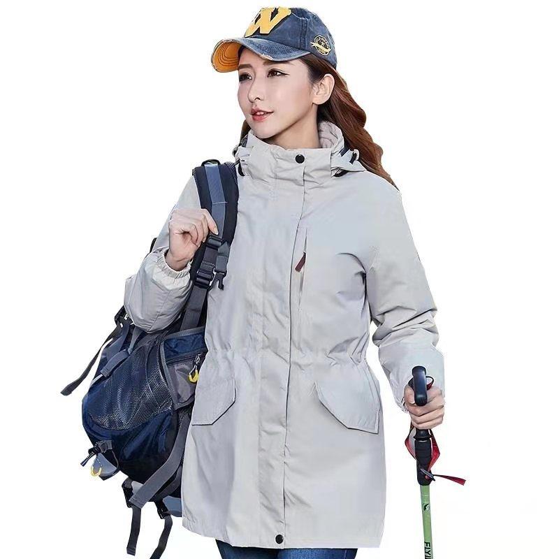 マウンテンパーカー レディース メンズ 防風 防水 撥水 アウター 秋冬 登山 ウェア アウトドア ジャケット 男女兼用 フリース インナー付き 取り外し可能|イーマイショップ
