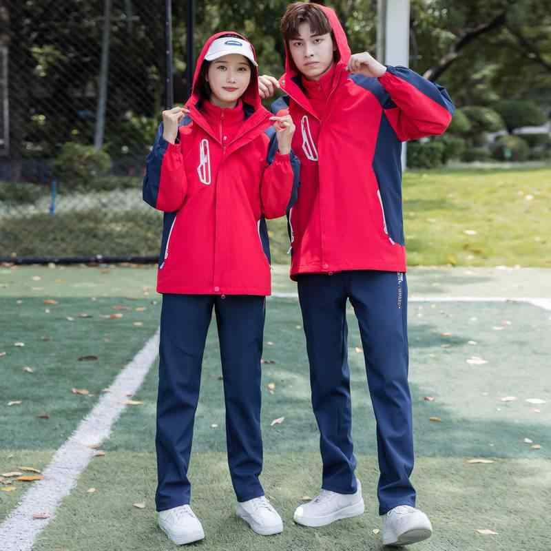 キッズ ウィンドブレーカー セットアップ 秋冬 防水 防寒 アウトドア 登山 キャンプ 男の子 女の子 ジャケット パンツ フリース 3点セット
