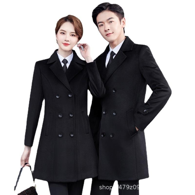 コート レディース 秋冬 男性用 ウール 毛・希 厚手 フロント 受付 ホテル 物件 販売 銀行 フォーマル オフィス ビジネス｜イーマイショップ