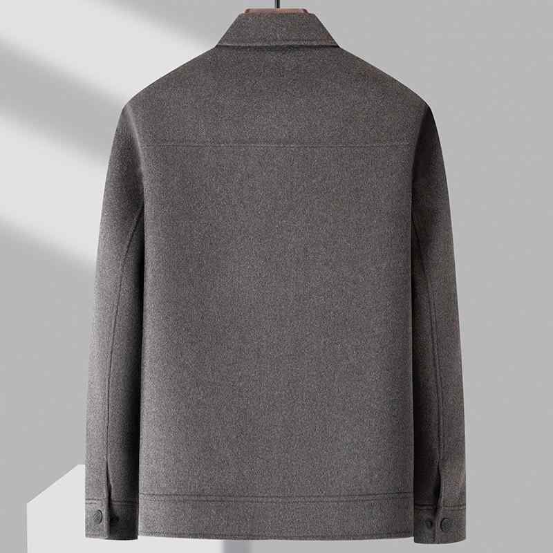 厚地の外套 メンズ 成人男性用 毛糸 カシミール アウター 取りはずし能力のある 落ち込む下穿き 襟付き添い人 秋冬 ダブル人間の顔 遊撃手厚地の外套 商行為 通い 成人男性服