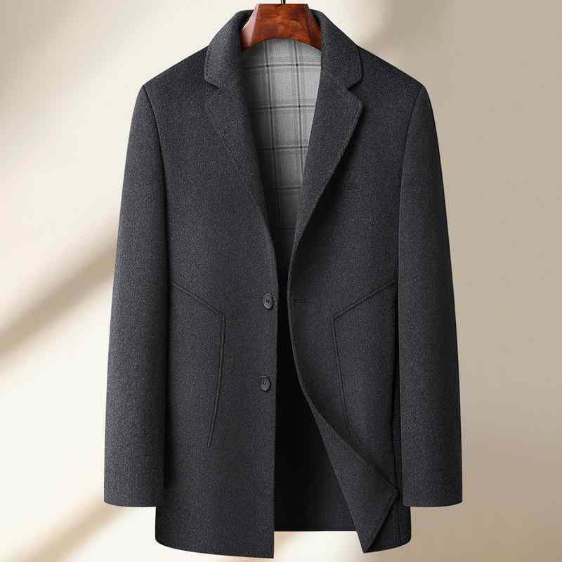 コート メンズ 男性用 ウールコート ビジネス カジュアル 紳士服 アウター 秋冬 無地 ポケット