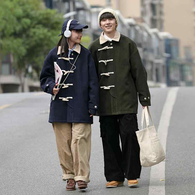 コート 男性用 秋冬 厚手 ウール ミリタリー ピーコート アウター ポケット