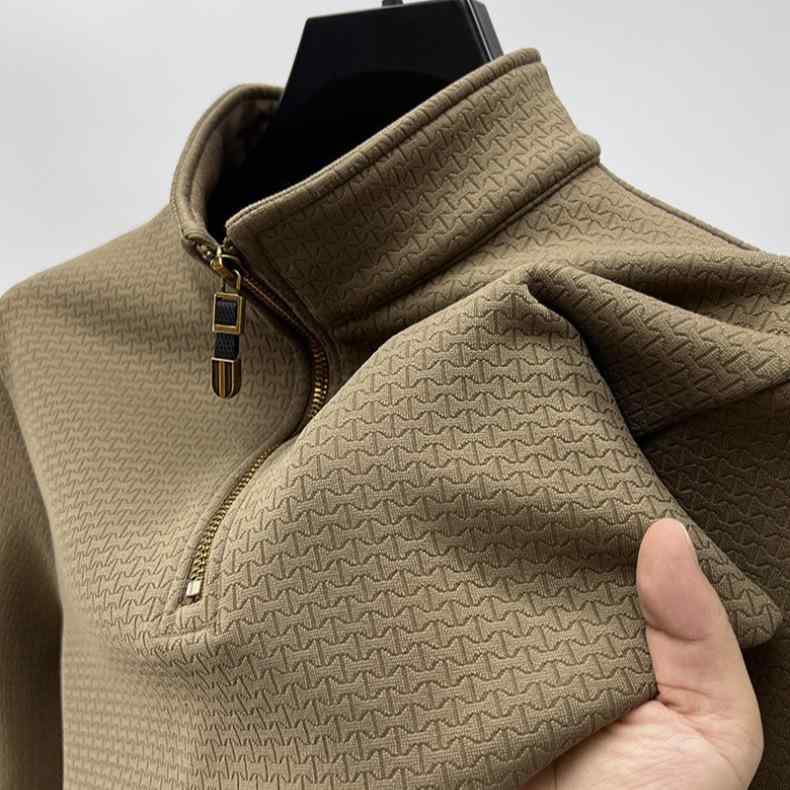 スウェット メンズ 秋冬 裏起毛 長袖 トレーナー プルオーバー Tシャツ カットソー スポーツウェア ハイネック トップス 暖かい ゆったり 無地 キャメル グレー ブルー ブラック