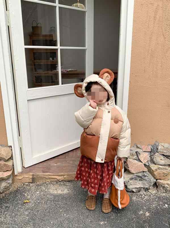 子供服 中綿入りジャケット ベビー服 配色 韓国風 ジャンパー 防寒 アウター 幼児 小学生 幼稚園 保育園 男の子 女の子 秋冬 90 100 110 120 130