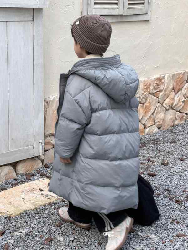 子供用ダウンジャケット 秋冬 中綿入り アウター 男女兼用 中綿 コート 厚手 防寒 撥水加工 フード付き ジャケット 黒 赤 白 グレー 120 130 140 150 160