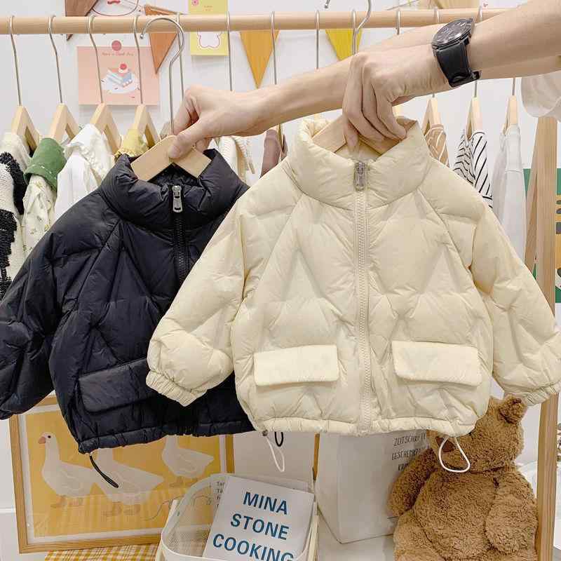 子供服 ベビー服 ダウン風ジャケット 薄手 子供 厚手 アウター 高襟 防寒 普段使い イエロー ブラック ベージュ 90 100 110 120|イーマイショップ
