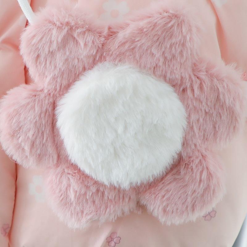 ベビー服 女の子 冬用コットンジャケット かわいい 花柄 厚手 防寒 アウター 乳幼児 80 90 100 110 120cm