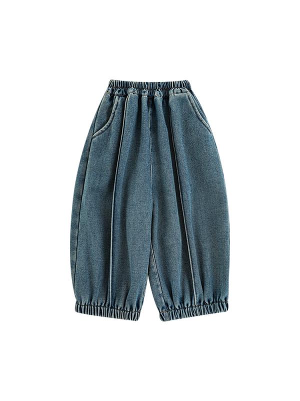 子供服 男の子 裏起毛 パンツ 冬 暖か ズボン 子供 カジュアル ストレート デニムパンツ 綿78% 浅ブルー 80cm 90cm 100cm 110cm 120cm 130cm 140cm