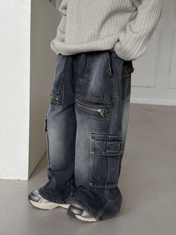 子供服 デニムパンツ 男の子 裏起毛 ジーンズ 秋冬 暖かい 90cm 100cm 110cm 120cm 130cm 140cm 150cm ボーイズ ジーパン 中小 幼児 3歳 4歳 5歳 6歳 7歳 8歳 ゆったり ストレートパンツ