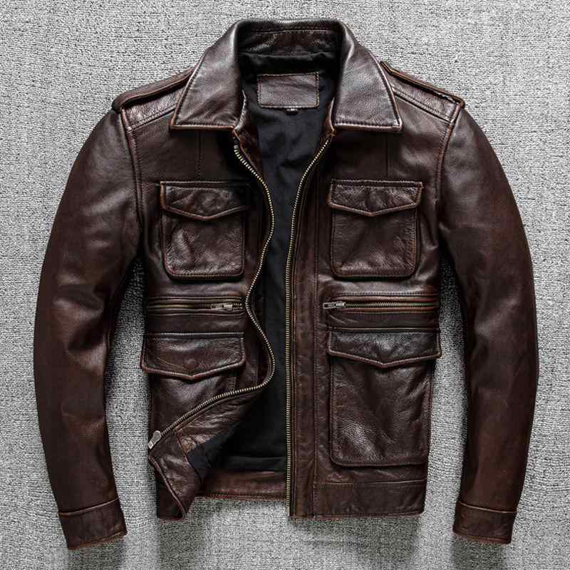 革ジャン メンズ 男性用 レザージャケット 秋冬 ライダースジャケット スリムフィット ショート丈 羊革 普段使い 韓国風 ブラウン ブラック M L XL 2XL 3XL 4XL 5XL