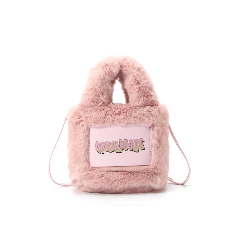 バッグ レディース 秋冬 手提げ 鞄 かわいい ショルダー 斜めがけ 小さめ ミニ ふわふわ もこもこ ピンク系 デイリーユース お出かけ