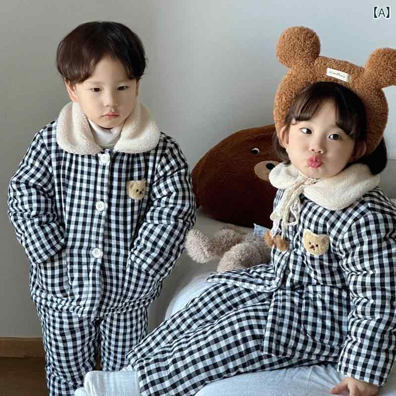 子供用 パジャマ 女児 男児 冬用 厚手 裏起毛 あったか コットン100% キッズ ベビー ルームウェア 上下セット かわいい 韓国風 部屋着 寝巻き 73 80 90 100 110 120 130 140｜イーマイショップ