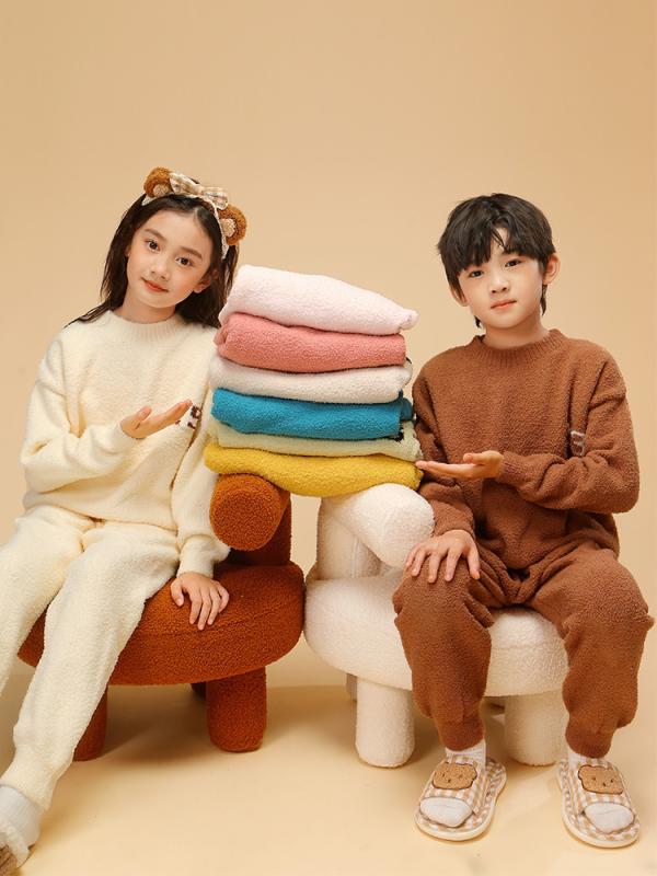 子供用パジャマ 女の子 秋冬 厚手 フリース 暖か 上下セット ルームウェア 寝間着 部屋着 かわいい おしゃれ ガールズ 女児 120cm 130cm 140cm 150cm 160cm 170cm 175cm 180cm