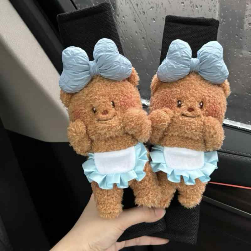 カー用品 シートベルトカバー かわいい クマ ベア インテリア ギフト プレゼント