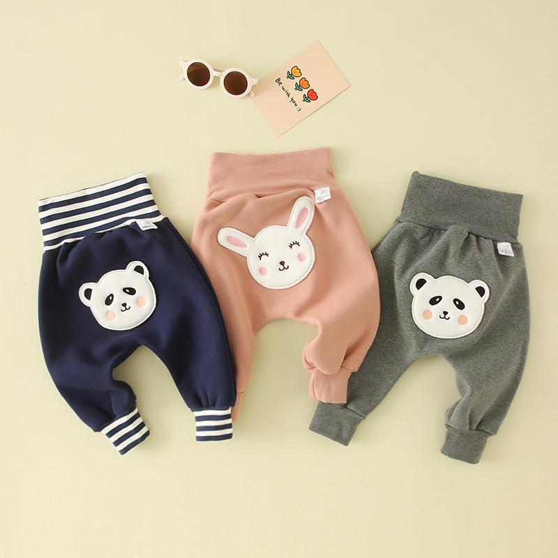 子供用パンツ ベビー 赤ちゃん A類 高腰 腹巻パンツ ズボン 春秋冬 防寒 伸縮性 男女兼用 かわいい 綿