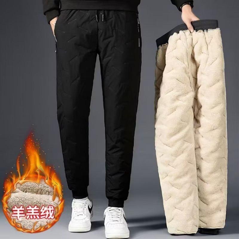 パンツ 男性用 裏起毛 暖パン スウェットパンツ ストレート 伸縮性 ウエストゴム 無地 普段使い ブラック グレー系 秋冬