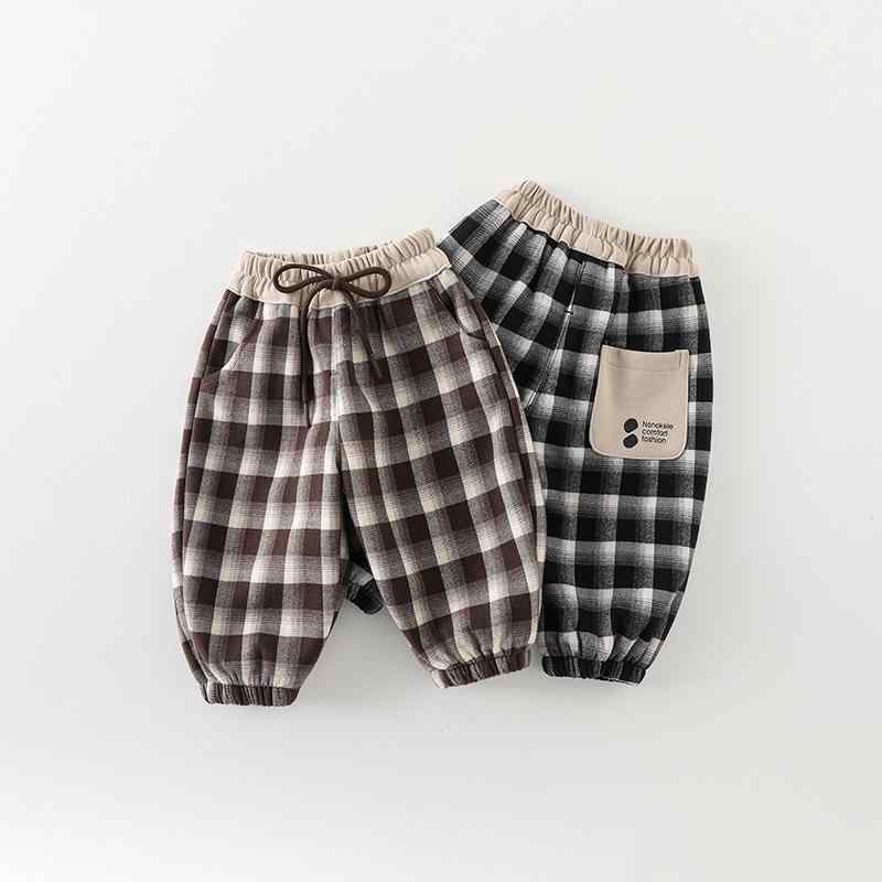 子供服 パンツ 秋冬 厚手 裏起毛 長ズボン ベビー 幼児 1歳 2歳 3歳 暖パン ズボン 休?パンツ 格子柄 70 80 90 100