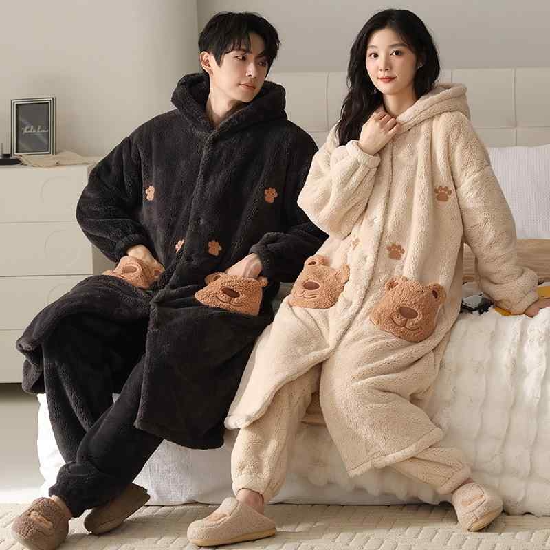 パジャマ レディース メンズ 秋冬 ルームウェア 上下セット 夫婦 部屋着 寝巻き あったか 暖かい 厚手 防寒 長袖 長ズボン 珊瑚フリース 快適 かわいい おしゃれ リラックス 6,624円