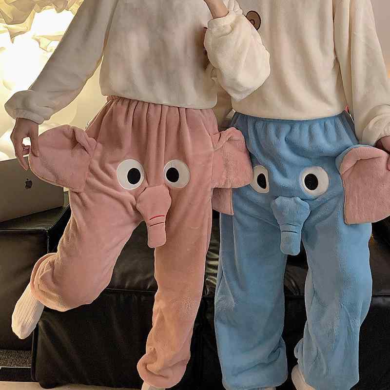 パジャマ レディース メンズ 秋冬 立体 象 かわいい ゆるかわ フランネル 暖かい 寝巻き ルームウェア 部屋着 あったか 4,475円