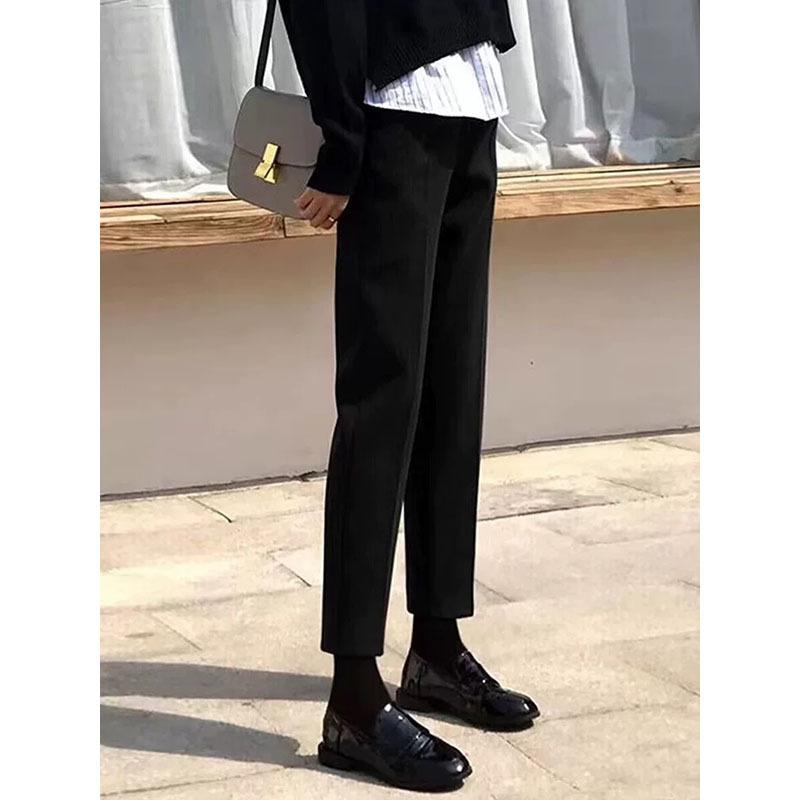 パンツ レディース 直筒 ウール 小脚 ハーレムパンツ 裏起毛 テーパードパンツ スラックス 黒 ブラック グレー 秋冬 あったか 暖か 通勤 きれいめ 美脚 10,788円