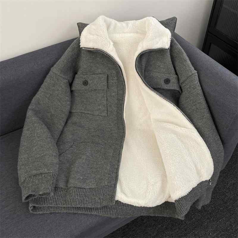 ジャケット メンズ 裏ボア ブルゾン 秋冬 厚手 フリース 防寒 あったか ジャンパー アウター 男性用 普段使い アウトドア 暖かい 羽織り