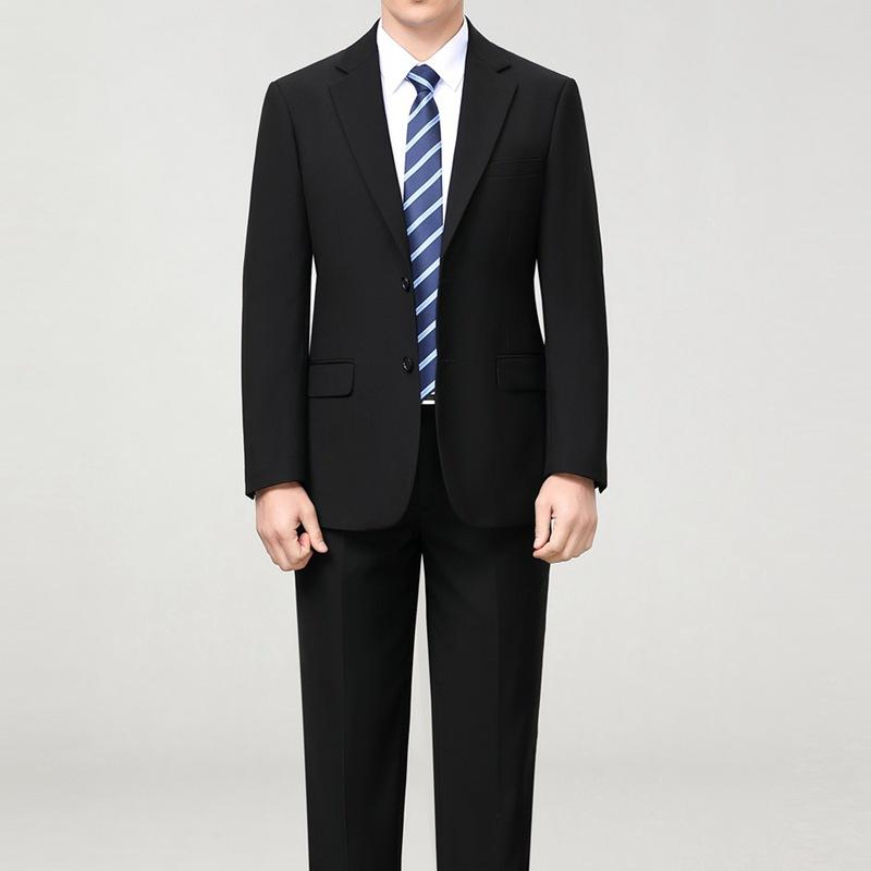 スーツ メンズ 男性用 ウール ビジネス フォーマル 結婚式 新郎 ウェディング 礼服 セットアップ 無地 厚手 ブラック レギュラーサイズ ゆったりサイズ｜イーマイショップ