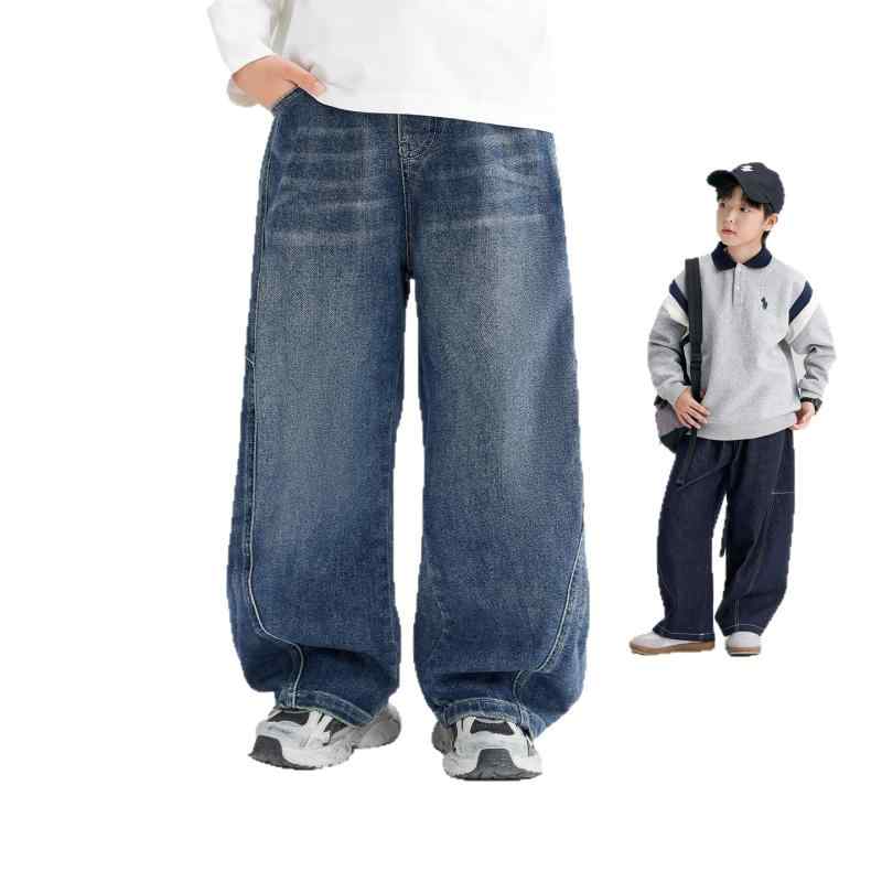 子供服 ジーンズ 男の子 秋物 パンツ デニム 中大童 ボーイズ ズボン 通学着 普段着